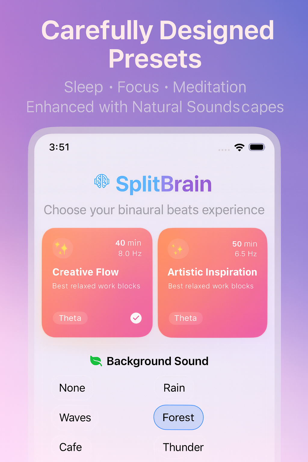 SplitBrain library and natural soundscapes